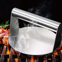 ステンレス製バーガープレス 新品未使用 スマッシュバーガー・ステーキ調理にの画像