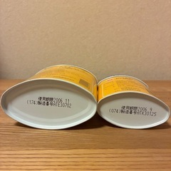 肝油ドロップ缶　大小セットの画像