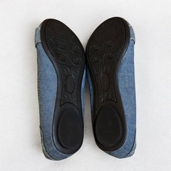 Dr.Scholl’s ドクターショール フラットパンプス 23cm デニム調の画像