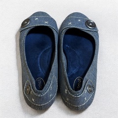 Dr.Scholl’s ドクターショール フラットパンプス 23cm デニム調の画像