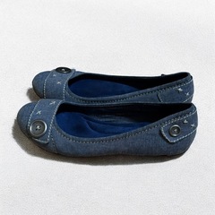 Dr.Scholl’s ドクターショール フラットパンプス 23cm デニム調の画像