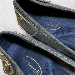 Dr.Scholl’s ドクターショール フラットパンプス 23cm デニム調の画像