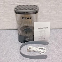 【✨新品✨】電動 メイクブラシ クリーナー 全自動/半自動切替 時短＆簡単 操作簡単の画像