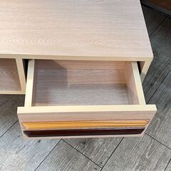 テレビ台 ローボード 引出し付き オスロ 横幅90cm 奥行34cm 高さ36cm★買取帝国 志木店の画像