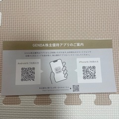 GENDA株主優待5,000円の画像
