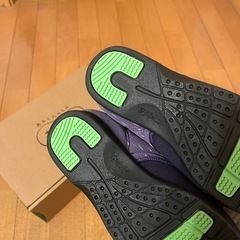 【新品】あゆみ　靴 施設用　L ウィングストレッチ　紫の画像