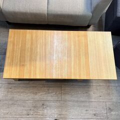 伸縮式ローテーブル センターテーブル 東谷 コパン エクステンションテーブル CPN-107 アッシュ材 横幅80～130cm 奥行50cm 高さ36cm★買取帝国 志木店の画像