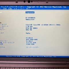 BIOS確認済み ジャンク Let'snote 2台セット　2の画像