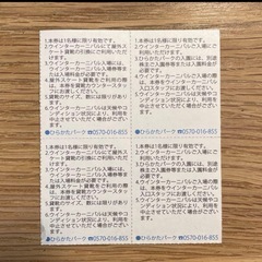 ひらかたパーク　ウィンターカーニバル入場券＋スケート貸靴引換券の画像