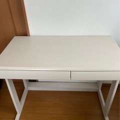 【美品】学習机（配送サービスあり）ホワイト　　子ども用デスクの画像