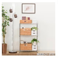 【２つ有。幅計120cm)】ニトリ　スチールラック　クロームの画像