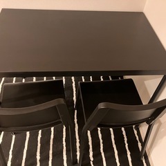 【直接引き渡しのみ】IKEA ダイニングテーブルと椅子の画像