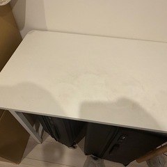 デスク2台＋上部棚セットの画像