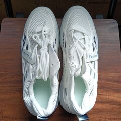 新品 26.5cm メンズ 靴 スニーカー ホワイト 厚底 シューズ 普段着 識別番号:【N621-S】の画像