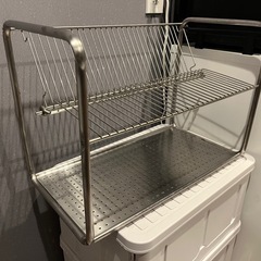IKEA ステンレス水切りラックの画像
