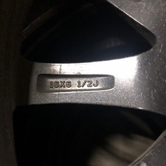 ガンメタ系 社外アルミホイール16インチ 16×6.5J 5H114.3PCD+37 4本 アルファードハリアーなどにの画像