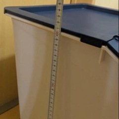 ゴミ箱 大きめ　青 赤 2個セットの画像