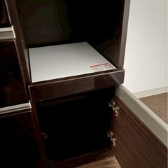 【値下げ・引渡し方法交渉可】ニトリ  キッチンカウンター（ブラウン）の画像