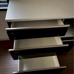 【値下げ・引渡し方法交渉可】ニトリ  キッチンカウンター（ブラウン）の画像