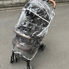 joie A型ベビーカー　スマバギ　新生児OK 専用レインカバー付きの画像