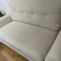 ニトリ　2人用ソファの画像