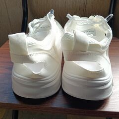新品 27cm メンズ 靴 スニーカー ホワイト 厚底 シューズ 普段着 識別番号:【N624-S】の画像