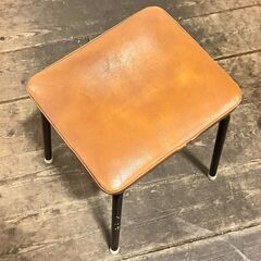 ヴィンテージスツール（ブラウン＆ブラック）の画像