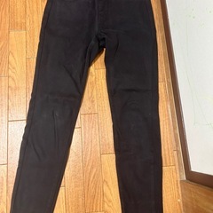 ユニクロヒートテックレギンスパンツLブラック レディースの画像