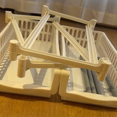 ニトリ スライドトレー2段ラックの画像