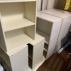 カラーボックス白 ※大きめ※3台あります[2026/1/26-1/27予定]の画像