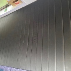 引き取り限定　ブラック シングルベッド　すのこマットレスセットの画像