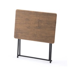 木目調  デスク＆チェア 折りたたみの画像