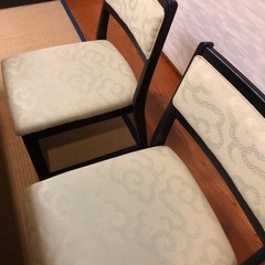 木製　折りたたみテーブル&椅子4脚の画像