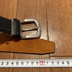 【未使用に近い】 シルバーバックル　ベルトの画像