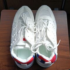 新品 26cm メンズ 靴 スニーカー ホワイト 厚底 シューズ 普段着 識別番号:【N627-S】の画像