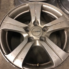 格安 社外アルミホイール16インチ キズ腐食あり 16×6.5J 5H114.3PCD+46 4本 エスティママークXノアヴォクシーなどにの画像