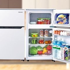 くまねず《姫路》Hisense 2ドア冷凍冷蔵庫☆2018年製の画像