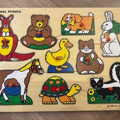 木製　型はめパズル　2枚セット　トーマス  知育の画像