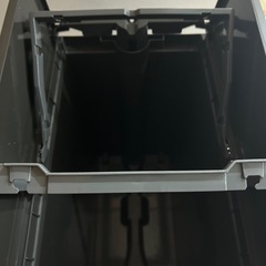 ゴミ箱 45L 両開き ブラック キャスター付きの画像