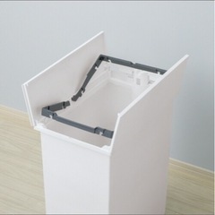 ゴミ箱 45L 両開き ブラック キャスター付きの画像