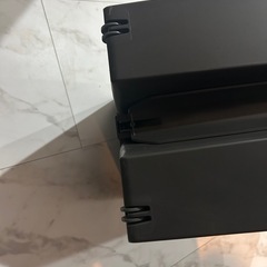 ゴミ箱 45L 両開き ブラック キャスター付きの画像