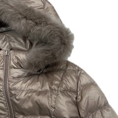 軽量ダウンコート　ラビットファー付きの画像