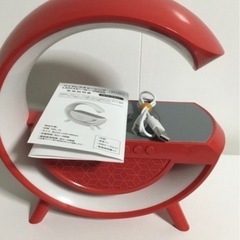 置くだけ充電 カラフルLEDライト ワイヤレススピーカーの画像