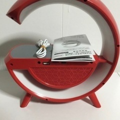 置くだけ充電 カラフルLEDライト ワイヤレススピーカーの画像