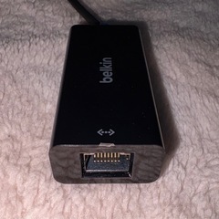ベルキン LAN変換アダプタ [USB-C オス→メス LAN] 2.5Gbps対応 INC012btBK の画像