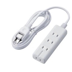 [新品未開封]ELECOM T-AH4-2S-W 4口電源タップ 2mの画像