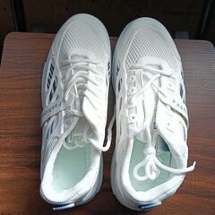 新品 25cm メンズ 靴 スニーカー ホワイト 厚底 男女兼用 シューズ 識別番号:【N631-S】の画像