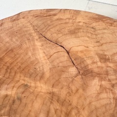 一枚板 天然木 無垢材 ローテーブル天板／花台／インテリアに（約90×68cm）現地引取 の画像