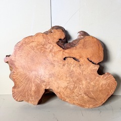 一枚板 天然木 無垢材 ローテーブル天板／花台／インテリアに（約90×68cm）現地引取 の画像