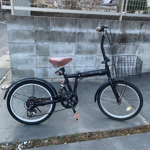 アイジュ Three Stone カゴ付き折りたたみ自転車 20インチ